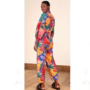 NEW w/ Tag Farm Rio Macaw Canvas Jumpsuit. Perfect for Spring! SOLD OUT ONLINE.